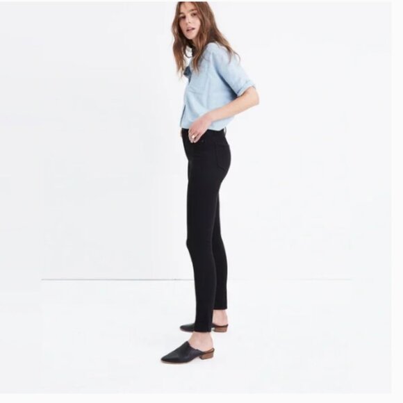 NWT Madewell Petite 10" High-Rise Skinny Jeans in Carbondale Wash Women' 24P 27P - Picture 2 of 3